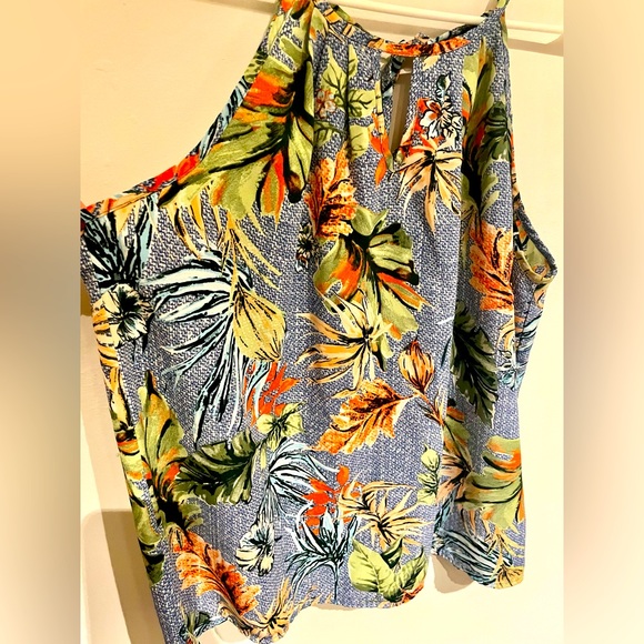 NWOT Multi-colored floral patterned tank. Papermoon size LP - Picture 2 of 5